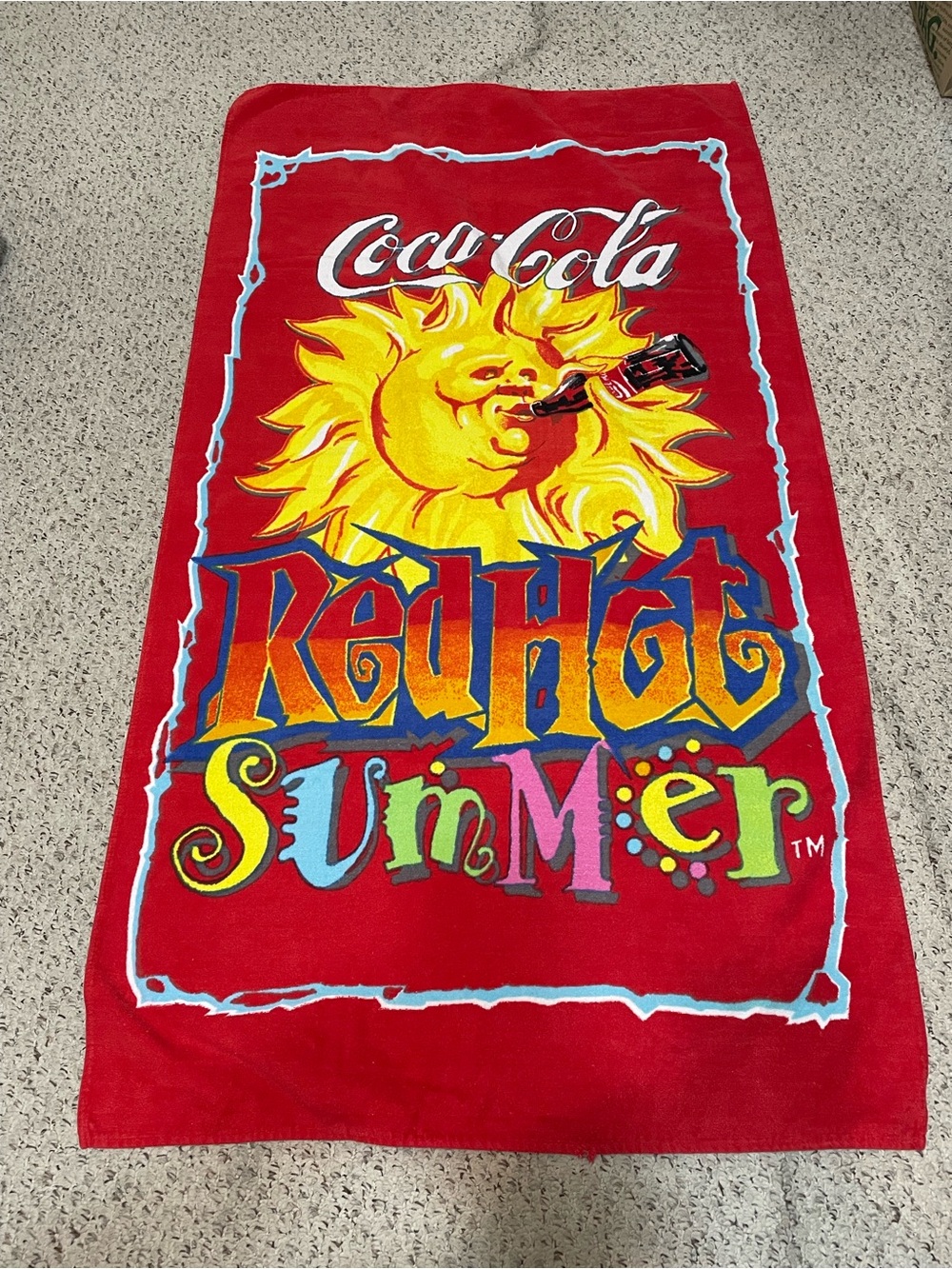 Vintage Coca Cola Beach Towel